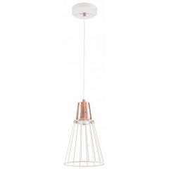 GTV Kaliope OSKALE2703DEC lampa wisząca 1x40 W biała-złota