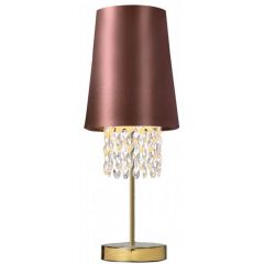 GTV Nesto OSNES342DEC lampa stołowa 1x40 W złota-brązowa