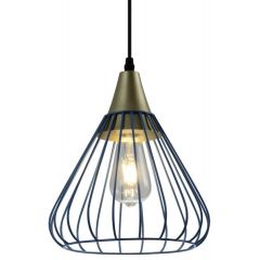 GTV Tess OSTESS25DEC lampa wisząca 1x40 W złota-niebieska