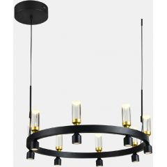 Italux Almelo PND8381216 lampa wisząca x38 W czarna