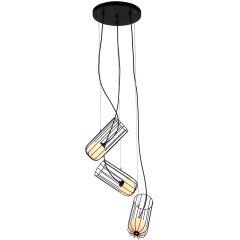 Italux Coco MDM39413BK lampa wisząca 3x25 W czarna