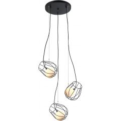 Italux Melisa MDM39423BK lampa wisząca 3x25 W czarna