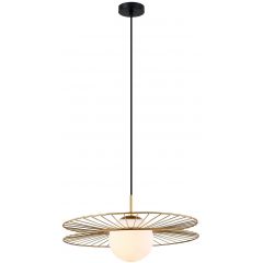 Italux Sandy MDM40021GD lampa wisząca 1x40 W złota