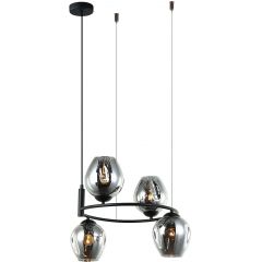 Italux Roxane MDM40454BKSG lampa wisząca 4x40 W czarna