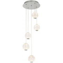 Italux Rosario PND122201215ACR lampa wisząca 5x21 W chrom