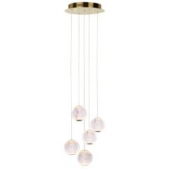 Italux Rosario PND122201215AGD lampa wisząca 5x21 W złota