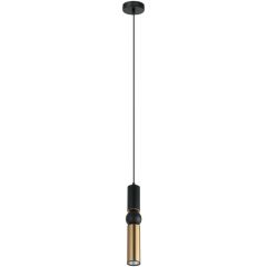 Italux Isidora PND142901BKBRO lampa wisząca 1x25 W czarna-brązowa