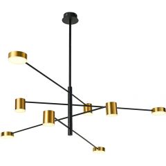 Italux Remdal PND163748BKGD3K lampa podsufitowa x36 W czarna-złota Italux Remdal PND163748BKGD3K lampa podsufitowa x36 W czarna-złota