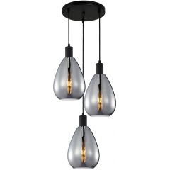 Italux Zulo PND278123ABKSG lampa wisząca 3x40 W czarna