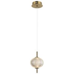 Italux Lazie PND290381GD lampa wisząca 1x5 W przezroczysta