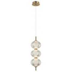 Italux Lazie PND290383GD lampa wisząca 1x13 W przezroczysta