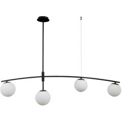 Italux Senai PND313224ASB lampa wisząca 4x5 W czarna