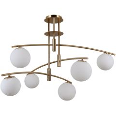 Italux Senai PND313226HB lampa podsufitowa 6x5 W mosiądz