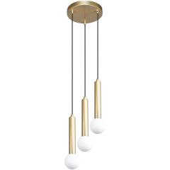Italux Filano PND335743GD lampa wisząca 3x5 W złota