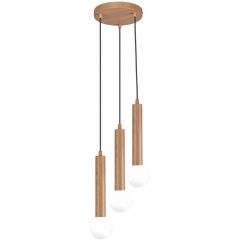 Italux Filano PND335743WD lampa wisząca 3x5 W brązowa