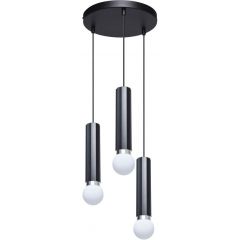 Italux Macera PND338493RBK lampa wisząca 3x40 W czarna