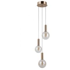 Italux Strela PND343783SHBR lampa wisząca 3x5 W złota Italux Strela PND343783SHBR lampa wisząca 3x5 W złota