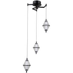 Italux Fuente PND343953BK lampa wisząca 3x15 W czarna