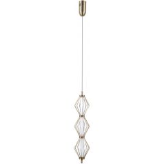 Italux Sevil PND344033VHBR lampa wisząca 3x15 W złota