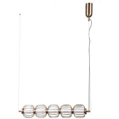 Italux Pedro PND344055HBR lampa wisząca 1x20 W złota