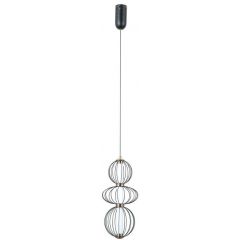 Italux Rabel PND3442213VBK lampa wisząca 1x10 W czarna