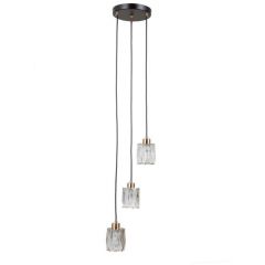 Italux Torno PND408133RBKHBR lampa wisząca 3x40 W czarna-złota
