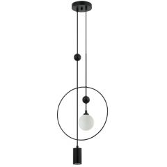 Italux Trosti PND428892BK lampa wisząca 2x60 W czarna