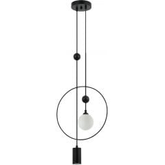 Italux Trosti PND428892BK lampa wisząca 2x60 W czarna