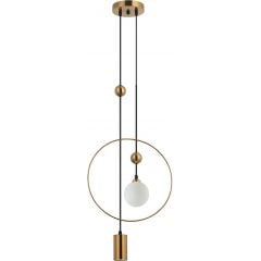 Italux Trosti PND428892BRO lampa wisząca 2x60 W złota