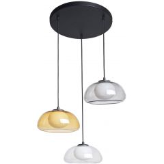 Italux Ainale PND546373BKSG lampa wisząca 3x7 W czarna