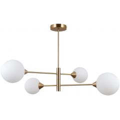 Italux Evora PND553424HB lampa podsufitowa 4x5 W mosiądz
