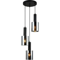 Italux Sardo PND55813ABKSG lampa wisząca 3x40 W czarna