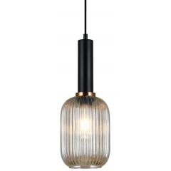 Italux Antiola PND55881MBKAMB lampa wisząca 1x40 W czarna