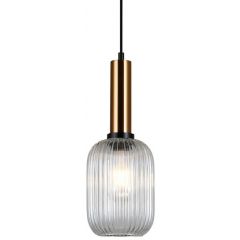 Italux Antiola PND55881MBROCL lampa wisząca 1x40 W mosiądz