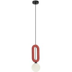 Italux Masso PND598391RED lampa wisząca 1x25 W czerwona