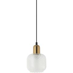 Italux Lamezia PND675941BROCL lampa wisząca 1x40 W brązowa