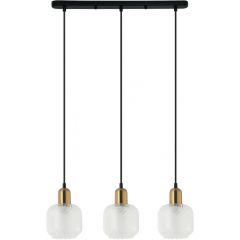 Italux Lamezia PND675943BROCL lampa wisząca 3x40 W brązowa