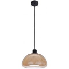 Italux Apiro PND84638BKAMB lampa wisząca 1x7 W bursztynowa