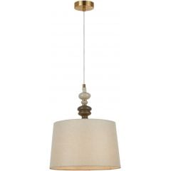 Italux Moren PND84678BAB lampa wisząca 1x60 W brązowa