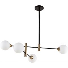 Italux Marino PND91484OPAL lampa podsufitowa 4x25 W czarna