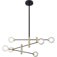 Italux Marino PND91486 lampa podsufitowa 6x25 W czarna