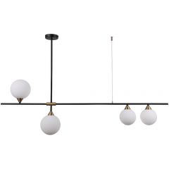 Italux Belmonte PND91524 lampa wisząca 4x25 W czarna