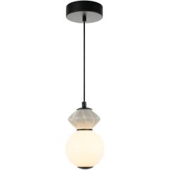 Italux Balos PND949211ABK lampa wisząca 1x5 W czarna