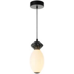 Italux Balos PND949211BBK lampa wisząca 1x7 W czarna