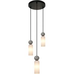Italux Santos PND953313BK lampa wisząca 3x40 W czarna