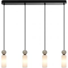 Italux Santos PND953314BK lampa wisząca 4x40 W czarna