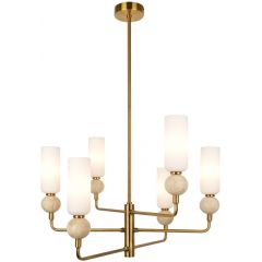 Italux Santos PND953316BRSS lampa podsufitowa 6x40 W złota