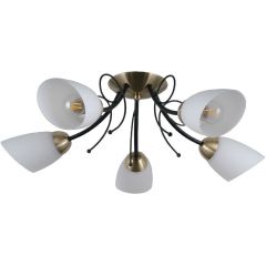 Italux Cristina PND67065 lampa podsufitowa 5x40 W czarna