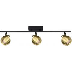 Italux Lafin SPL453793RBKGD lampa podsufitowa 3x10 W mosiądz