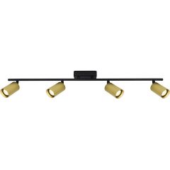 Italux Tris SPL468294BKGD lampa podsufitowa 4x10 W mosiądz